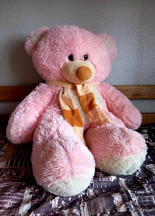 🐻большой розовый плюшевый мишка, медвежонок, мишка 75 см