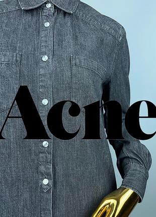 Джинсова жіноча сорочка подовжена acne studio