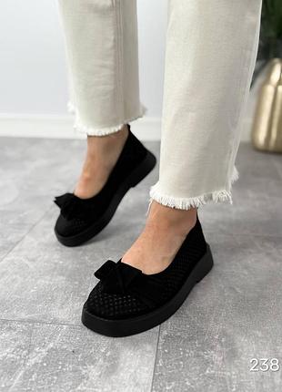 Туфли demmi цвет: черный материал: натуральная замша, без перфорации