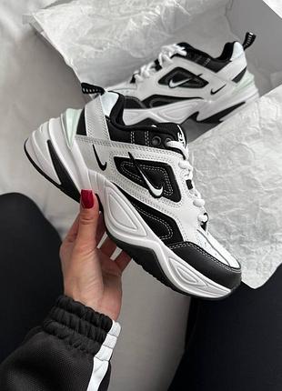 👟 жіночі кросівки nike m2k tekno white black  👟