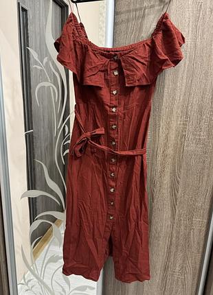 Сукня zara лляна розмір m