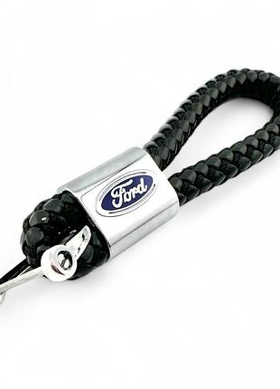 Брелок кожаный ford косичка 3