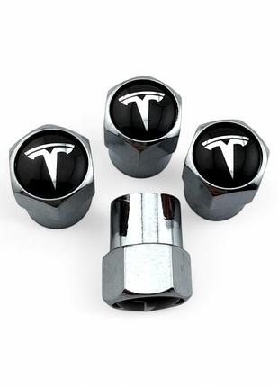 Колпачки на ниппель tesla металлические (4 шт.)