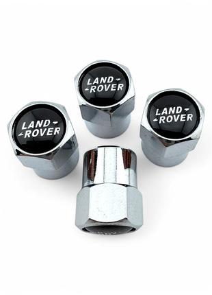 Колпачки на ниппель range rover металлические (4 шт.)