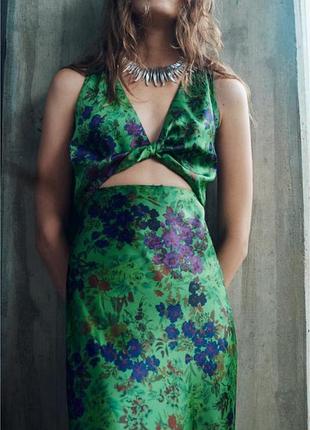 Сатинова сукня zara нова