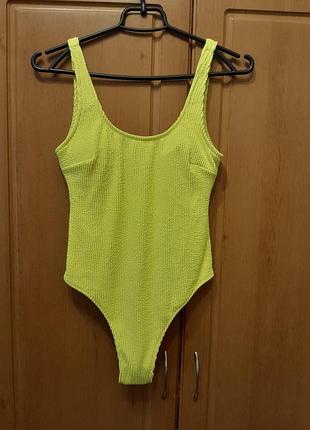 Купальник рубчик xs-s h&m