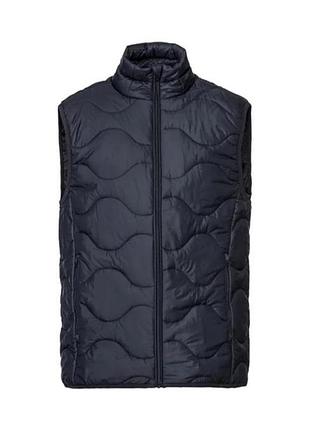 Чоловічий теплий стьобаний жилет водо та вітро, водозахисний livergy s 44-46 синій