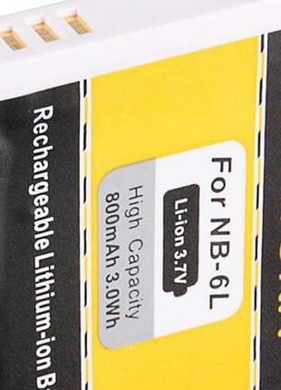 Акумулятор canon 6l 800mah