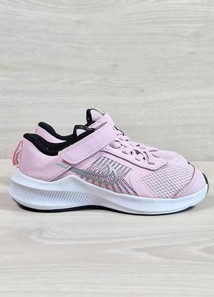 Детские спортивные кроссовки на липучке для девочки nike downshifter 11 оригинал, размер 30