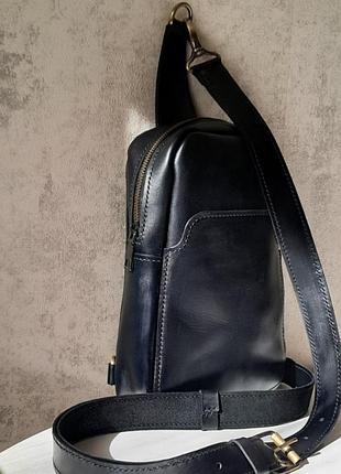 Шкіряна сумка слінг 2