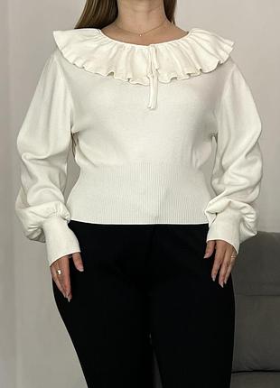 Ніжний джемпер з коміром №21/8