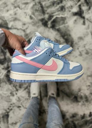 👟 жіночі кросівки nike sb dunk low blue pink 👟