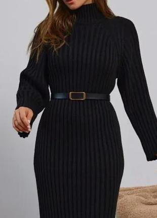 Теплое вязаное платье bluoltre🇮🇹