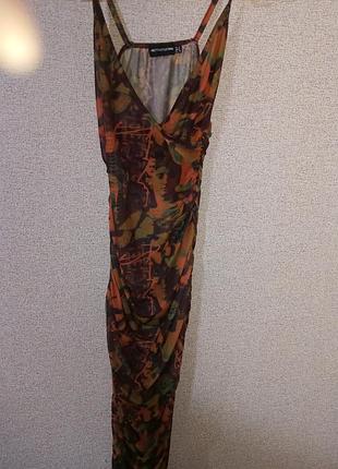 Красивое платье сетка prettylittlething l