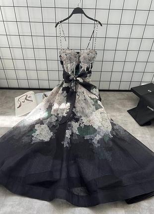 Брендова жіноча святкова довга сукня плаття на бретельках