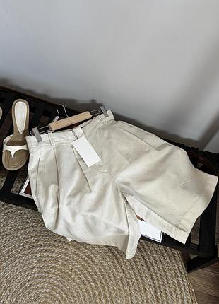 Лляні шорти zara 9