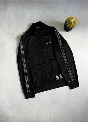 Спортивний костюм чоловічий чорний на лампасах champion оригінал