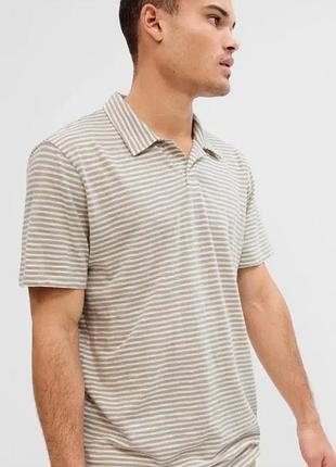 Футболка поло в полоску gap