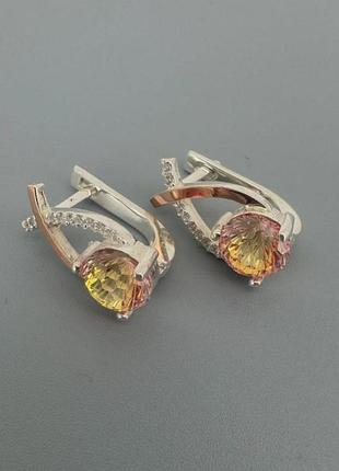 Сережки містик топаз жіночі