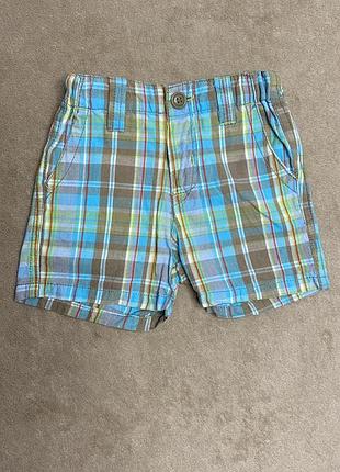 Шорти яскраві у клітинку для хлопчика