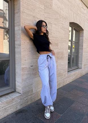 Жіночі трикотажні джогери меланж