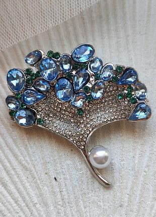 Брошь лист гинкго билоба