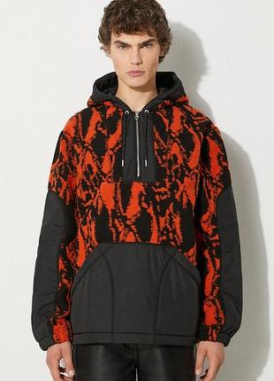 Флисовое худи-анорак с капюшоном wood wood