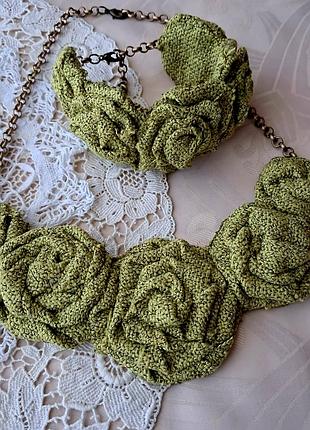 Колье та браслет  в стилі бохо