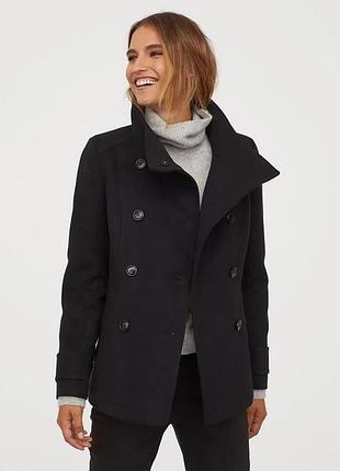 Пальто бушлат з високим горлом