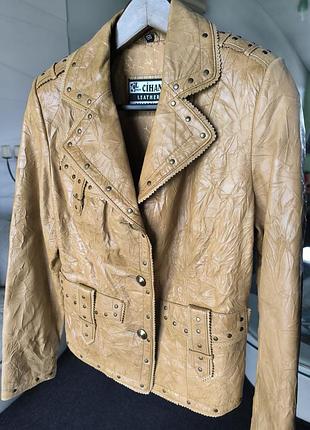 Шкiряна куртка р.46-48