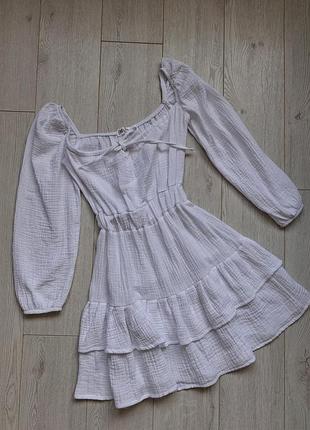 Муслиновое платье 8-14 лет