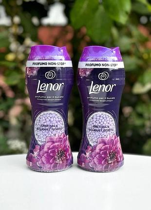 Парфумований кондиціонер для прання в гранулах lenor ametista bouquet fiorito, 210 г