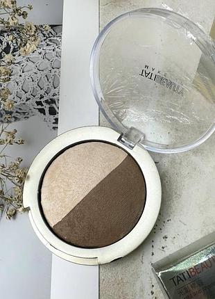 Палетка для контурингу обличчя ( хайлайтер та контур) tatibeauty, № 01