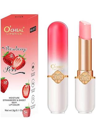 Увлажняющий бальзам для губ "strawberry", ocheal, 3 г