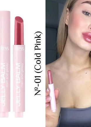 Бальзам-тинт для губ bless beauty jelly balm (01-cold pink), 2,2 г.