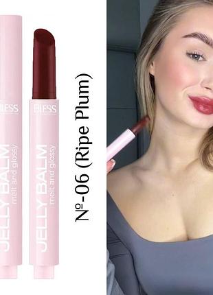 Бальзам-тинт для губ bless beauty jelly balm (06-ripe plum, 2,2 г.