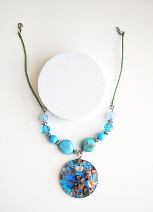 Винтажное колье из муранского стекла