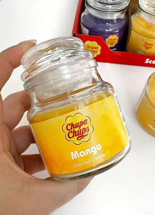 Ароматизированная свеча с ароматом манго chupa chups, 85 г