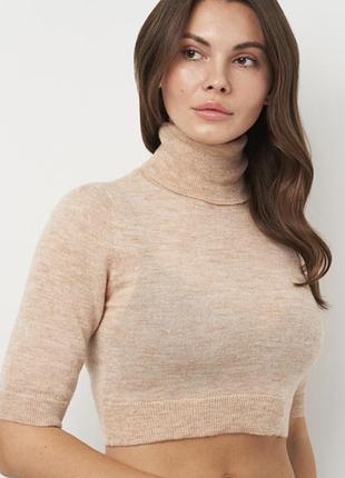 Укорочений светр з вовни