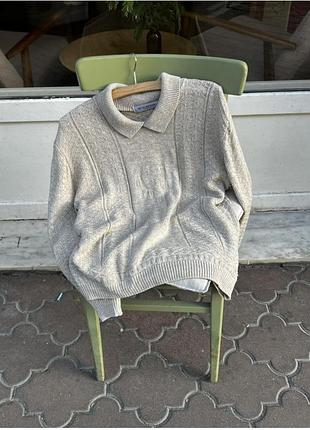 Винтажный французский свитер размер s-m