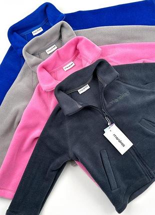 Кофта флісова дитяча сіра від 98 до 158 розмір