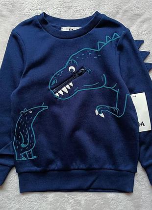 C&a свитшот утепленный дино