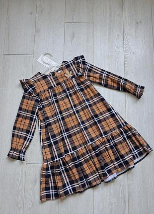 Платье в клетку 3 и 6 лет