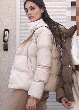 Твоя ідеальна куртка! пуффер. модна куртка. жіноча куртка демісезон. куртка a_lingerie_ua jaket basic. бежева куртка. пуховик жіночий