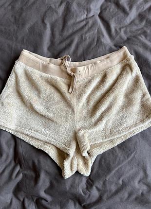 Теплі шорти, піжамні пухнасті шорти, домашній одяг