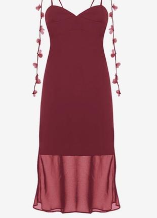 Сукня з ліанами шипелик бурякова