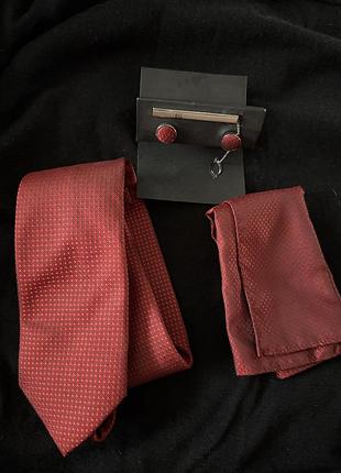 Набор галстук запанки булавка платок svyatnyh