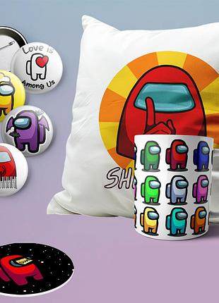 Подарочный бокс сюрприз амонг ас among us box