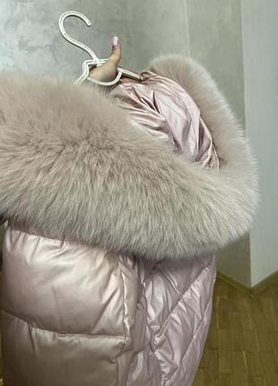 Куртка рожева пуховик розмір xs
