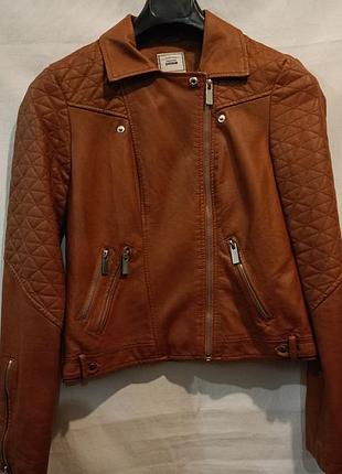 Куртка-косуха французького бренду pimkie зі штучної шкіри